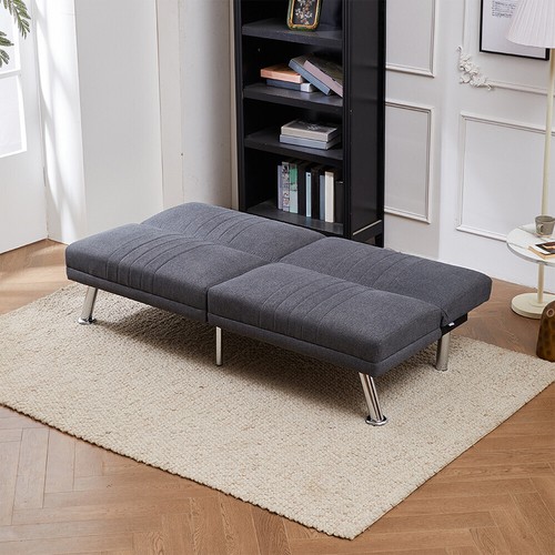 Linen fabric recliner sofa bed - fabric,
